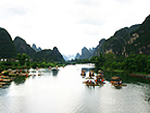 Yulong River Bamboo Rafting Yulong River of Yangshuo